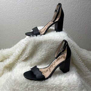 Sam Edelman Odila classic heels sandals women’s 9.5 black leather shoes